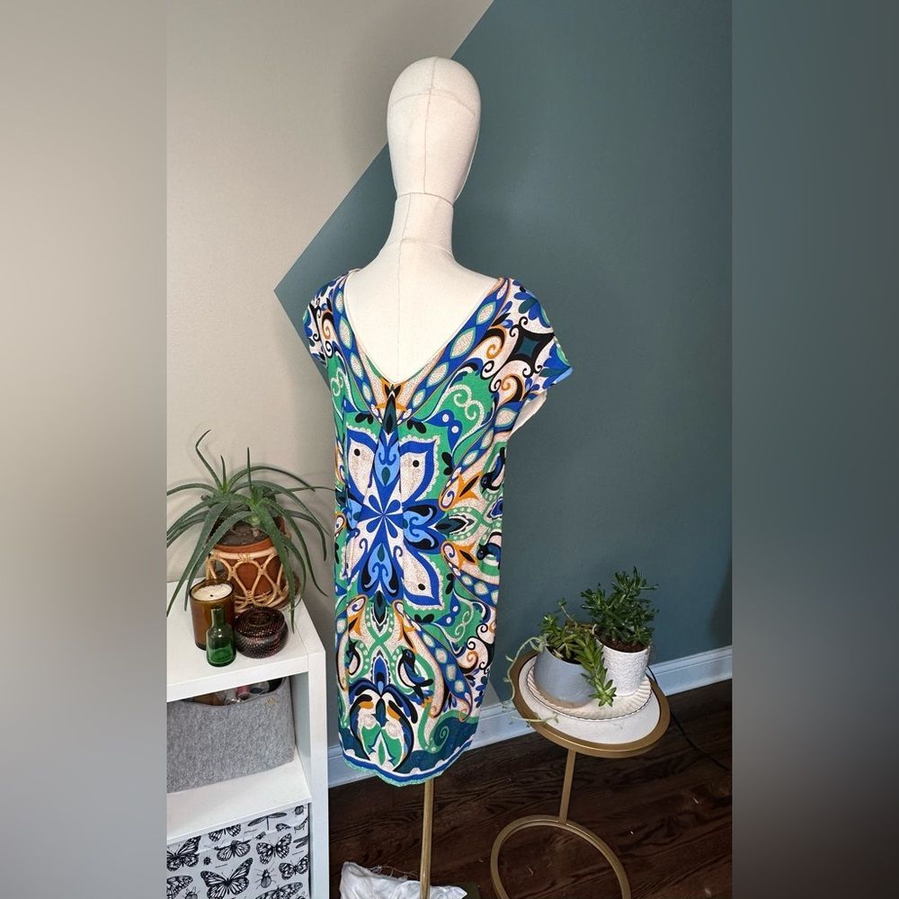 Maeve Folksong Shift Dress XS Anthropologie Bohemian Bird Print Lined EUC - Picture 6 of 11